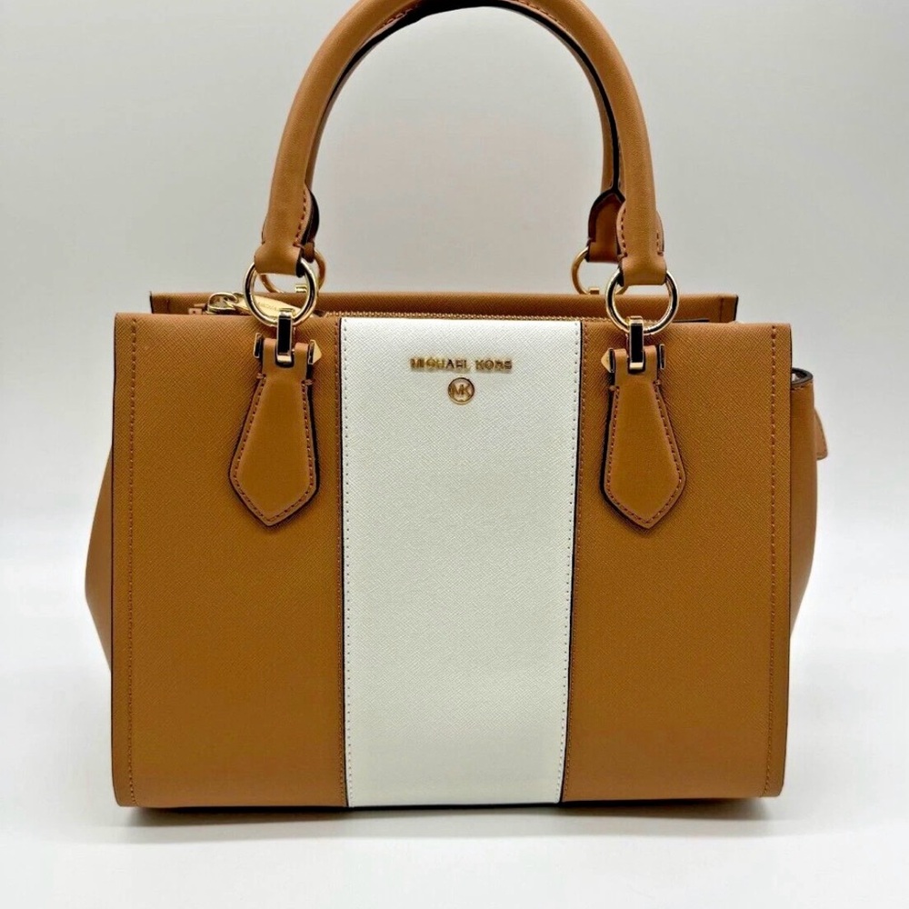 Michael Kors🍀Marilyn Medium Saffiano Leather Satchel Bag - Excellent condition - Picture 3 of 8